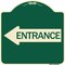 Signmission Left Arrow Entrance Heavy-Gauge Aluminum Architectural Sign, 18" H, G-1818-24235 A-DES-G-1818-24235 - alternate 1